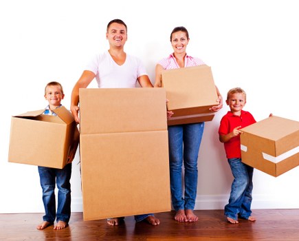 Local movers handling access and loading for a property move
