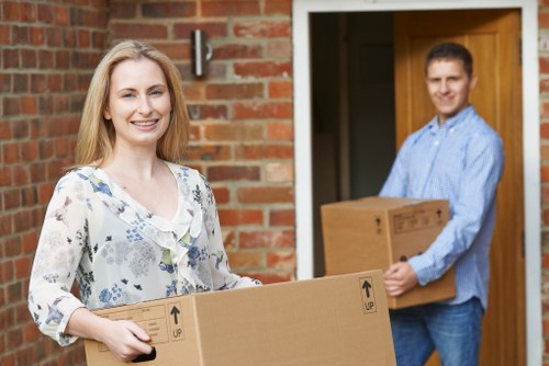 Van loading furniture for a local move in Movers