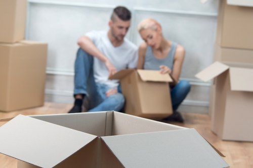 Commercial move support using a removals van in Movers