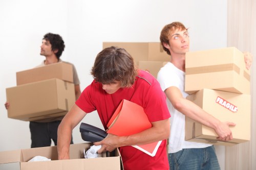 Local movers handling access challenges during a business relocation