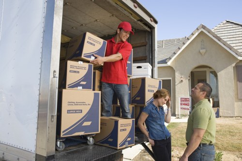 Local van removal loading boxes and appliances