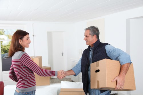 Local removalists navigating stairs and narrow access at a home property