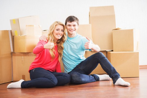 Apartment access and stairway moving support in Movers