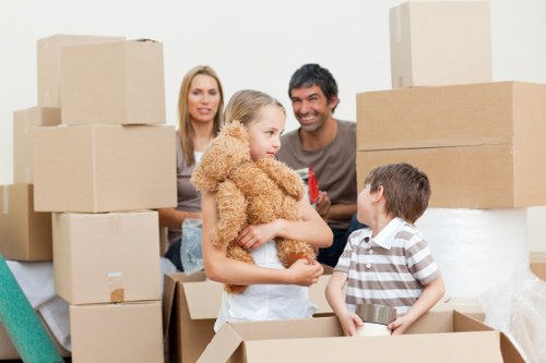 Packing and labeling office items for relocation